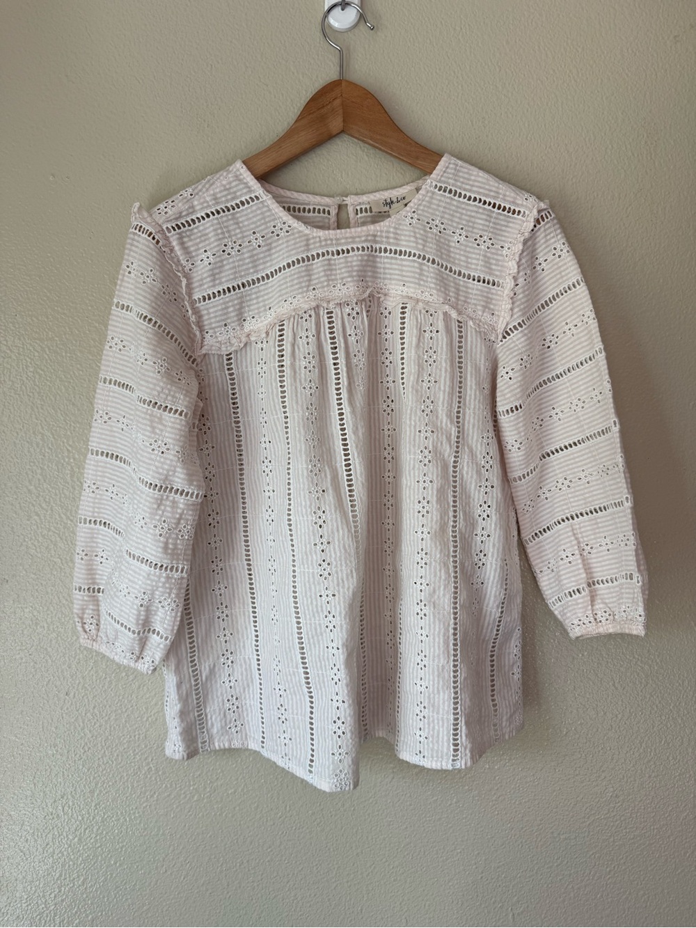 ❇️Style & Co. Blush Eyelet Tunic Top 2 for $22❇️